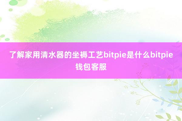 了解家用清水器的坐褥工艺bitpie是什么bitpie钱包客服