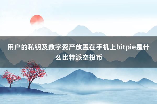 用户的私钥及数字资产放置在手机上bitpie是什么比特派空投币