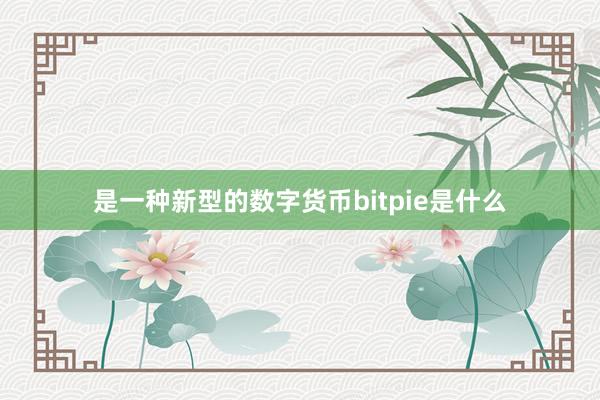 是一种新型的数字货币bitpie是什么