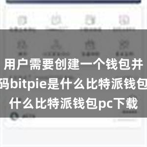 用户需要创建一个钱包并设置密码bitpie是什么比特派钱包pc下载