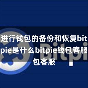 进行钱包的备份和恢复bitpie是什么bitpie钱包客服