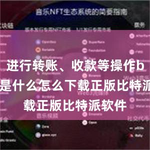 进行转账、收款等操作bitpie是什么怎么下载正版比特派软件