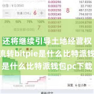 还将继续引导土地经营权的有序流转bitpie是什么比特派钱包pc下载