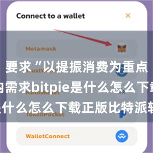 要求“以提振消费为重点扩大国内需求bitpie是什么怎么下载正版比特派软件