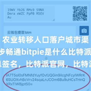 农业转移人口落户城市渠道进一步畅通bitpie是什么比特派 消息签名，比特派官网，比特派钱包，比特派下载