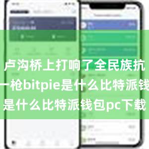 卢沟桥上打响了全民族抗战的第一枪bitpie是什么比特派钱包pc下载