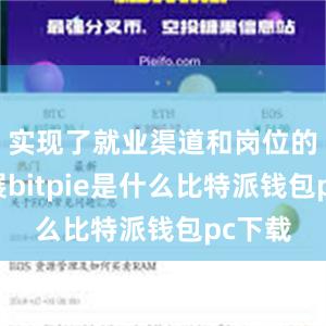 实现了就业渠道和岗位的双拓展bitpie是什么比特派钱包pc下载