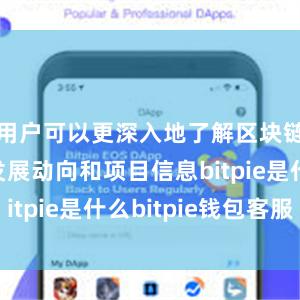 用户可以更深入地了解区块链行业的发展动向和项目信息bitpie是什么bitpie钱包客服