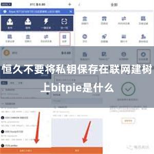 恒久不要将私钥保存在联网建树上bitpie是什么