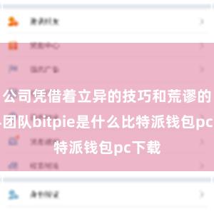 公司凭借着立异的技巧和荒谬的专科团队bitpie是什么比特派钱包pc下载