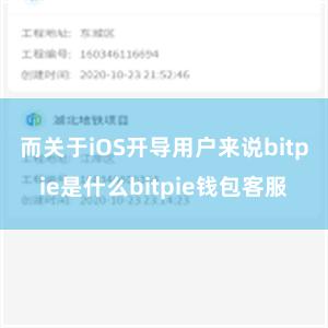 而关于iOS开导用户来说bitpie是什么bitpie钱包客服