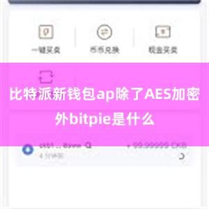 比特派新钱包ap除了AES加密外bitpie是什么